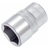 Socket ∙ hexagon 19 mm Outside hexagon traction profile Square, hollow 12.5 mm (1/2 inch)