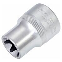 Socket ∙ 1/2 inch (12.5 mm) square, hollow ∙ Outside TORX® profile ∙ Size E18