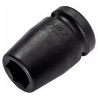 Impact socket ∙ hexagon 13 mm Outside hexagon traction profile Square, hollow 12.5 mm (1/2 inch)
