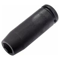 Impact socket ∙ hexagon 16 mm Outside hexagon traction profile Square, hollow 12.5 mm (1/2 inch)
