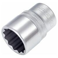 Socket ∙ 1/2 inch (12.5 mm) square, hollow ∙ Outside 12-point traction profile ∙ Size 22 mm