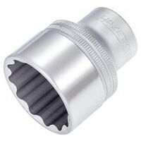 Llave de vaso ∙ hexagonal doble ∙ Cuadrado hueco 12,5 mm (1/2 pulgadas) ∙ Perfil de tracción hexagonal doble exterior ∙ 32 ∙ 50 mm