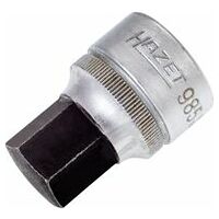 Screwdriver socket 17 mm Inside hexagon profile Square, hollow 12.5 mm (1/2 inch)