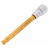 Screwdriver socket 10 mm Inside hexagon profile Square, hollow 12.5 mm (1/2 inch) With ball-head