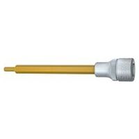 Screwdriver socket 4 mm Inside hexagon profile Square, hollow 12.5 mm (1/2 inch)