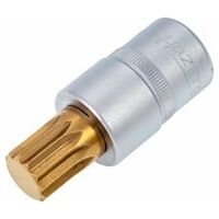 Screwdriver socket M16 Internal serration profile XZN Square, hollow 12.5 mm (1/2 inch)