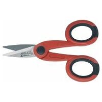 Electrician’s scissors with 2-component grip 140 mm