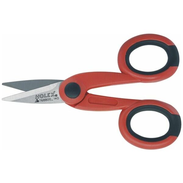 Electrician´s scissors with 2-component grip 140 mm HOLEX