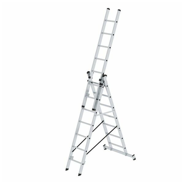 Multifunctionele ladder 3-delig met nivello®-dwarsbalk 3x7 sporten