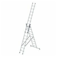 Multifunctionele ladder 3-delig met nivello® traverse 3x9 sporten