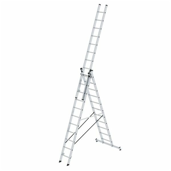 Multifunctionele ladder 3-delig met nivello®-spant 3x11 sporten