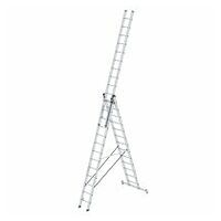 Multifunctionele ladder 3-delig met nivello®-dwarsbalk 3x13 sporten