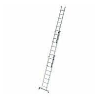 Ladderverlenging 3-delig met nivello® dwarsbalk 3x8 sporten