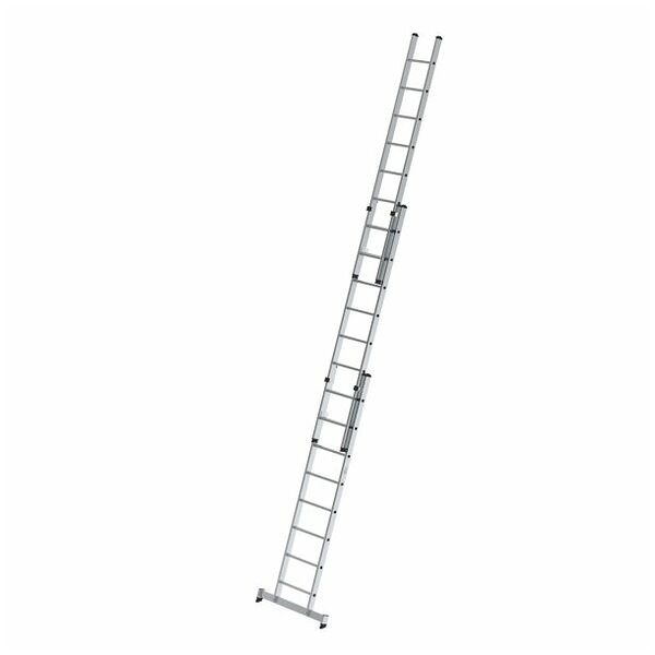 Drsna lestev 3-sekcijska s prečko nivello® 3x8 prečk