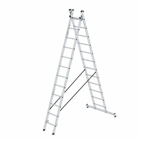 Multifunctionele ladder 2-delig met nivello® traverse 2x12 sporten