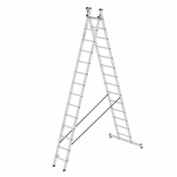 Multifunctionele ladder 2-delig met nivello® traverse 2x14 sporten