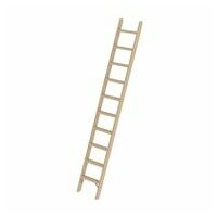 Escalera de madera sin travesaño 10 peldaños