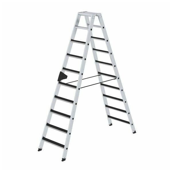 Stufen-Stehleiter beidseitig begehbar mit clip-step 2x10 Stufen