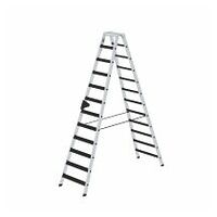 Stufen-Stehleiter beidseitig begehbar mit clip-step relax 2x12 Stufen