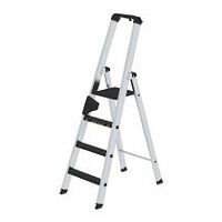 Stufen-Stehleiter 250 kg einseitig begehbar mit clip-step R13 4 Stufen