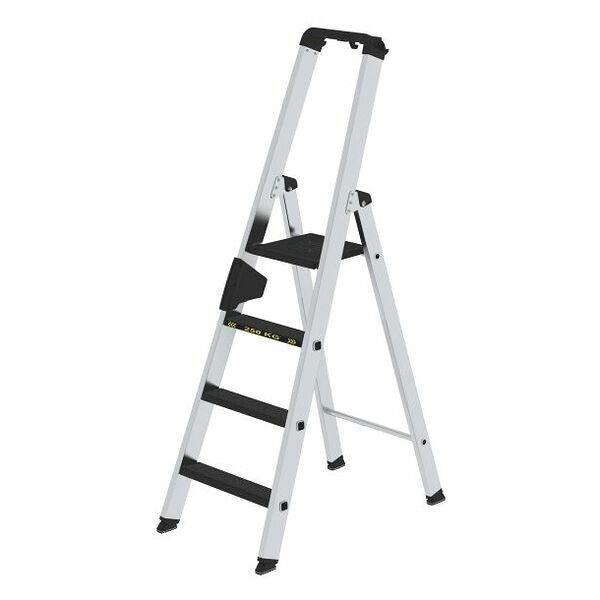 Stufen-Stehleiter 250 kg einseitig begehbar mit clip-step R13 4 Stufen