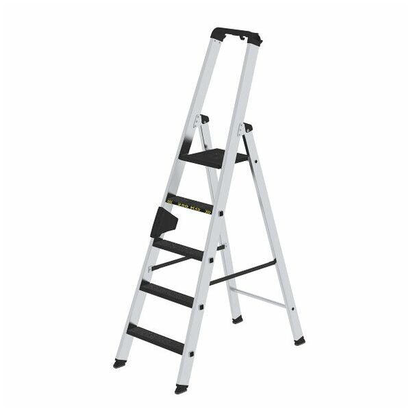 Stufen-Stehleiter 250 kg einseitig begehbar mit clip-step R13 5 Stufen