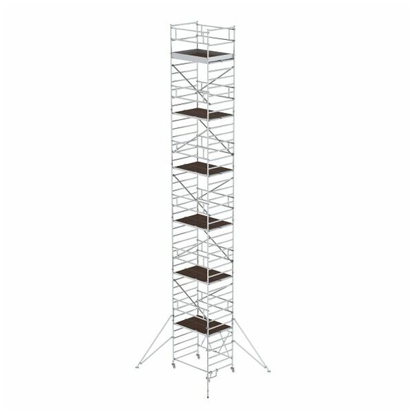 Turn de schelă pliabil 1,35 x 1,80 m cu stabilizator Înălțime platformă 11,80 m