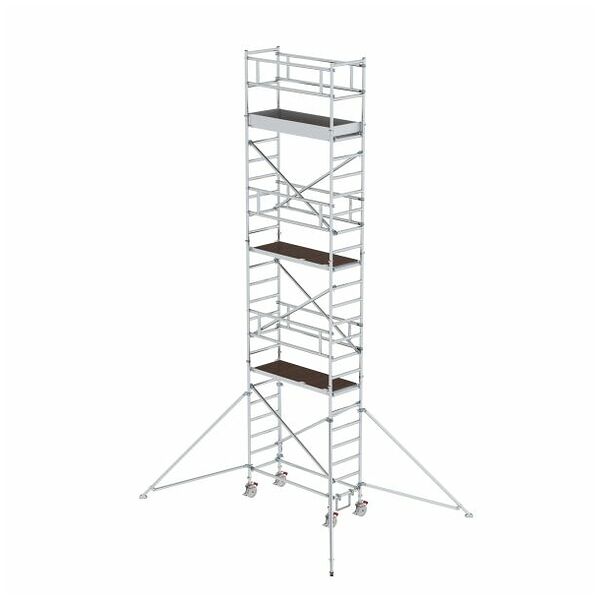 Premični stolp 0,75 x 1,80 m s stabilizatorjem Višina ploščadi 6,35 m