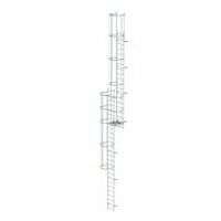 Vaste meerdelige ladder met rugbescherming (noodladder) Aluminium helder 12,12m