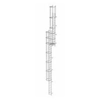 Meervoudige vaste ladder met rugbescherming (constructie) Verzinkt staal 13,80m