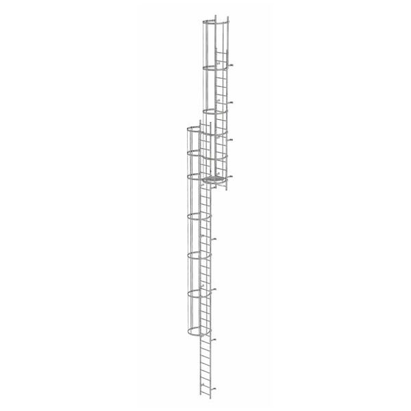 pasta Knorrig Aardewerk Meervoudige vaste ladder met rugbescherming (constructie) Verzinkt staal  13,80m eenvoudig bestellen | Hoffmann Group