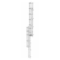 Meervoudige vaste ladder met rugbescherming (noodladder) Gegalvaniseerd staal 12,96m