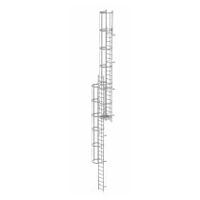 Meervoudige vaste ladder met rugbescherming (machines) Gegalvaniseerd staal 12,96m