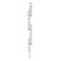 Meervoudige vaste ladder met rugbescherming (noodladder) Gegalvaniseerd staal 19,96m