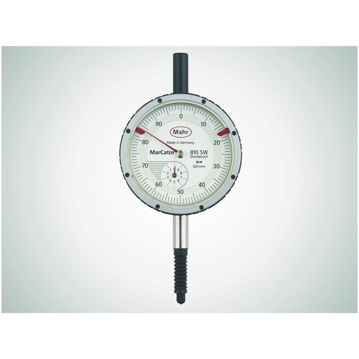 Precision dial gauge IP54 shock-resistant 10/58 mm