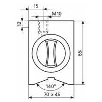 815 YM Pied magnetique