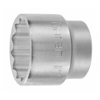 12-kant dop 3/8 inch inch-uitvoering, Sleutelwijdte: 1inch