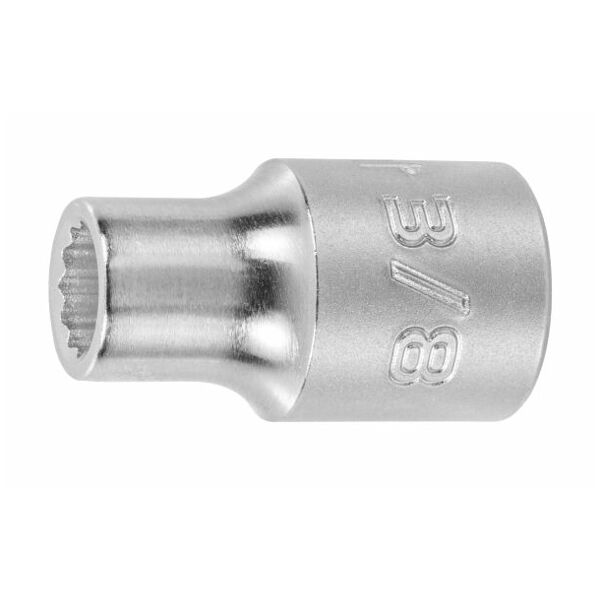 12-kant dop, 1/2 inch  3/8 inch