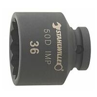 12,5 mm (1/2 ″) IMPACT-dopsleutelinzet SW.36 mm L.50 mm