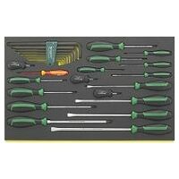 DRALL+ set of screwdrivers i.TCS inlay TCS 4620/4660 VDE 10767 27pcs