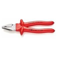 High Leverage Combination Pliers with dipped insulation, VDE-tested chrome-plated 225 mm