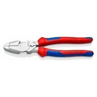 Lineman's Pliers American style with multi-component grips chrome-plated 240 mm
