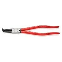 Circlip Pliers for internal circlips in bore holes plastic coated black atramentized 300 mm