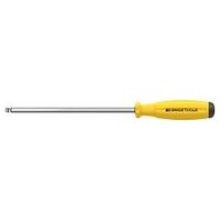 Hexagon ball-point screwdriver, with 2-component SwissGrip handle ESD