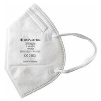 Particulate respirator foldable P2