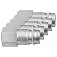 Coupling adaptor with internal thread Set, 5 pieces
