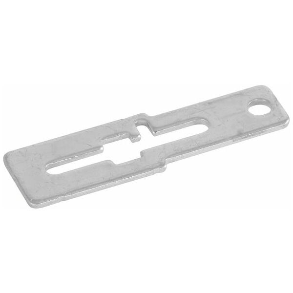 Slide handle for swing door cupboards without cylinder insert