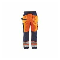 Pantalon de signalisation orange / bleu marine C150
