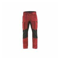 Pantalon de maintenance rouge / noir C46