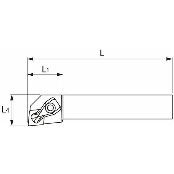 Clamp toolholder  right-hand